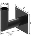 90 Degree LED Wall Mount Bracket for Slip Fitter Lights Beefy Heavy Duty Bracket with Dimensions for Outdoor Use