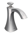 Dope Chrome Kitchen Soap Dispenser, Deck Mounted With Above-Sink Refillable 18 Oz Bottle, Use For Soap Or Lotion, Sleek Transitional Style