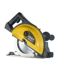 Heavy Duty Cordless Metal Circular Saw 18V 5.5Ah Battery Powered dry cutting tool with yellow casing and impact resistant blade.