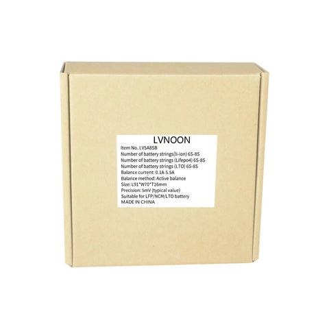 No Fuss Smart Active Battery Balancer Pushing 5.5 Amps Of Rock Solid Precision Across 5S To 21S Setups in cardboard packaging.