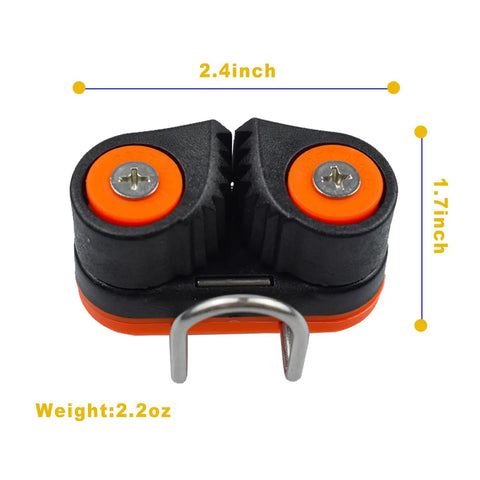 Cam Cleats With Wire Flaired Leading Ring For 3mm To 15mm Rope, Nylon Cammatic Cleats For Marine Boats And Kayaks