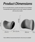 Ultimate UTRFJO Car Lumbar Support Pillow And Neck Rest Kit Made For Mini Cooper SE Convertible dimensions showing size and design features.
