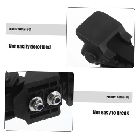 Product detail of Locking Hood Latch Kit With Flush Pin Toggle Hasp For Cars Anti Theft Hood Lock showing steel hinge and bolt.