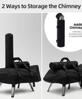 Waterproof Carry Cover For Ooni Karu 12 And Karu 2 Pizza Ovens With Separate Chimney Bag And Bottom Straps For Easy Transport And Safe Storage