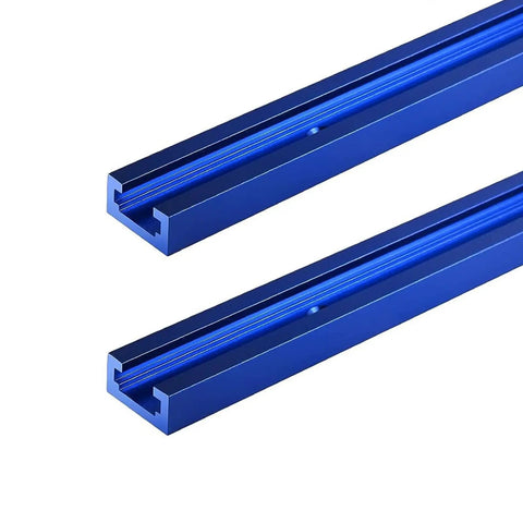 2 Pack 36 Inch Aluminum T Track Kit With Screws For Universal T Track Accessories Blue Premium 6063 Aluminum Sandblasted Finish