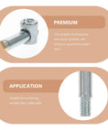 Close-up of Four In One 35mm Invisible Fastening Screws Set For Cabinet And Furniture Assembly with nut detail shown.