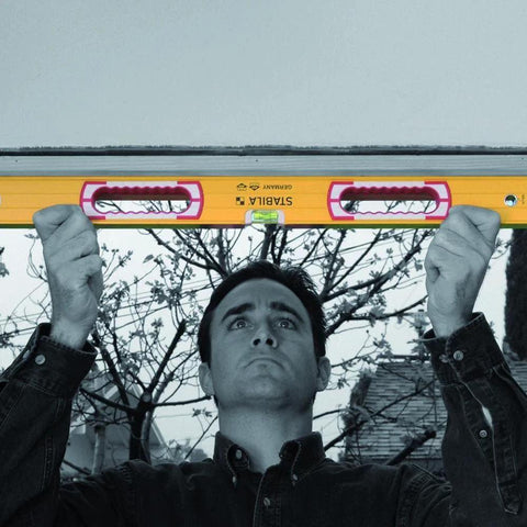 Stabila 24-inch builders level with yellow body