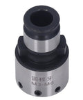 Sturdy Round Die Collet Chuck For Tapping Milling Works Securely Holds M3 M6 Dies With Hex Wrench Blackened Carbon Steel Tool view from above