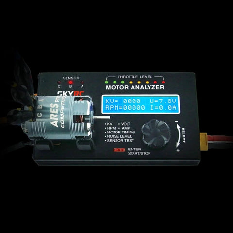 Must Have Brushless Motor Analyzer For RC Hobbyists, KV And RPM Measurement, Timing Check, Hall Sensor Test, with LCD Display.