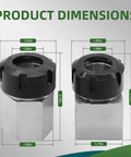 ER-32 Hex And Square Collet Block Set For CNC Lathe And Engraving Machines with dimensions 1.97in x 2.72in x 1.85in and 1.77in