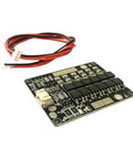 2S 40A BMS Board With Active Balancing For 7 Point 4V To 8 Point 4V Li Ion NCM And LiFePo4 Batteries with red and black wires.