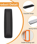4 Pack Self Adhesive Cabinet Handle Pulls For Drawers Cabinets And Doors With Instant Attachment Black ABS Material No Drilling