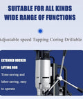 Adjustable speed Huge 1200 Watt Magnetic Drill Press with Heavy Duty Portable Design For tough steel plate work.