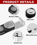 Close-up details of 2 Pack Swivel Exhaust Hangers For Universal Exhaust System, showcasing steel construction and rubber straps.