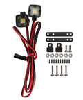 RC Crawler LED Headlights For Axial TRX4 TRX6 SCX10 90046 Wraith Redcat Gen8 One Tenth RC Car with screws and mounts, 4 Pack