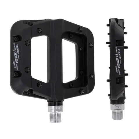 MTB Pedals Built For Action Non Slip Platform Pedals 9/16 Inch for BMX and Mountain Bikes Light nylon fiber with CrMo spindle