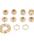 Top Tier Brass Router Template Guide Set With 11 Pcs Assortment for Woodworking Pros And Hobbyists Who Need Heavy Duty Bushing Fits For Perfectly Smooth Cuts Every Single Time brass guide bushings with lock rings