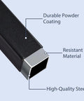 Close-up of steel component of 66-Inch Driveway Drag Harrow with durable powder coating, showing rust-resistant material for ATVs.