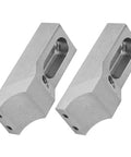 Compact Odorkle Cnc Side Clamp Vise 2 Pack With M6 Hardened Steel Jaw showing two precision vises, crafted from hardened steel for milling.