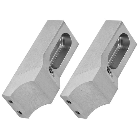 Compact Odorkle Cnc Side Clamp Vise 2 Pack With M6 Hardened Steel Jaw showing two precision vises, crafted from hardened steel for milling.