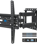 Heavy Duty Full Motion TV Wall Mount For 32 To 70 Inch Sets Up To 99 Lbs featuring adjustable brackets and mounting accessories.