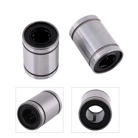 Kick Your Cnc Builds Up With These Heavy Duty Linear Motion Ball Bearings Featuring Double Sealed Steel Housings And Precise 12Mm Slides For Flawless 3D Printer Operations That Run Clean - close up of LM12UU bearings