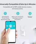 Smartphone app setup for AX3000 WiFi 6 Range Extender For Home Setup, Dual Band Repeater With Ethernet Port, wall placement shown