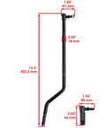 Left And Right Drag Link Set For John Deere Lawn Tractors La135 La140 La145 La150 La165 La175 Beefy Built To Last Heavy Duty Replacement With Smooth Steering For Reliable Performance. 16.6in black steel drag link, 422.2 mm