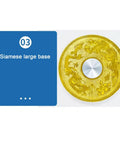 Large Lazy Susan Turntable With Swivel Assist Base Round Rotating Serving Tray For Kitchen Dining Parties And Weddings, gold design