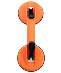 Heavy Duty Vacuum Suction Lifter Tool With Dual Cups For Large Tiles Heavy Furniture Glass Windows Easy Grip Industrial Panel Handling Made From Durable Abs And Rubber, top view showing dual cups.