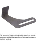 Heavy Duty Bench Grinder Tool Rest Bracket Set Two Pack With Screws Carbon Steel Black Finish For Polisher And Grinder Projects Tough Built With High Temp Painted Surface Delivers Precise Support And Easy Adjustability