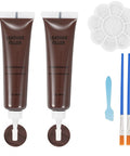 Leather Repair Kit For Furniture And Car Interiors Quick Restore No Heat Required For Couches Seats Shoes Real And Faux Leather Vinyl And PU Scratches Tears Peeling Burns Fading with tubes, palette, brushes, and spatula