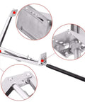 Close-up of Solar Heat-Sensitive Automatic Greenhouse Vent Opener Kit With Single Spring, metal components, and detailed parts.