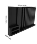 DIY Model Frame Organizer Tray With Multi Tier Adjustable Compartments For Workshop Use Handy Plastic Hobby Tool Sorting Rack To Boost Productivity And Safely Hold Parts, 32.5cm black plastic