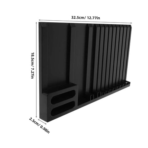 DIY Model Frame Organizer Tray With Multi Tier Adjustable Compartments For Workshop Use Handy Plastic Hobby Tool Sorting Rack To Boost Productivity And Safely Hold Parts, 32.5cm black plastic