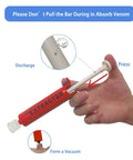 All Purpose Snake Bite Kit For Humans And Pets With Venom Extractor Pump showing suction function in hand