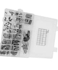 135 Pcs Woodruff Key Set With 21 Types in plastic storage box for flywheel pulley and crank shafts, pro grade hardware essentials