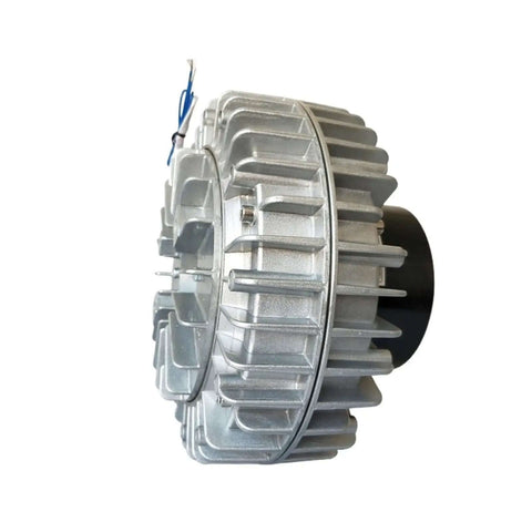 Side view of Magnetic Particle Clutch And Powder Brake System With Hollow Shaft 6 To 50 N Torque Range DC 24V Magnetic Powder Brake Tension Controller