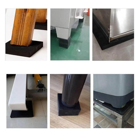 High Temperature Resistant Silicone Sheet For Damping And Insulation, 100x100mm White, used under furniture legs for shock absorption