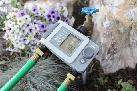 Two Outlet Hose Faucet Timer With Large Digital Display Easy Setup Programmable Watering Schedule From Every Hour To Seven Days