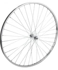 Front Wheel 27x1-1/4 Silver Bolt-On 5/16 Axle Hub 14G UCP Spokes 36H Bicycle Wheel For Road Cyclocross And Mountain Bikes Durable Steel Rim