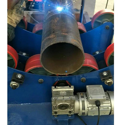 Beefed Up Workhorse Wheel Welding Tank Turning Rolls With Linkage Roller And Welding Positioner For Welding Equipment Support 3000 Kg Load Capacity 70 To 1200 Mm Diameter Range 370W Motor Adjustable Speed 150 To 1000 Mm Min, pipe on rollers