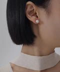12 Pairs Hypoallergenic Stainless Steel Pearl Stud Earrings For Women Comfortable All Day Wear No Irritation Sensitive Ears Easy Everyday Bling For Work Parties And Gifts, white pearl stud on ear