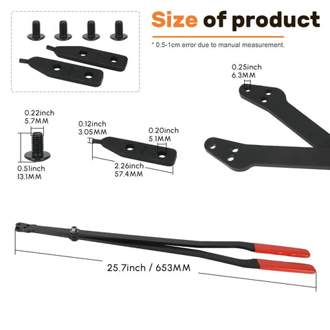 Heavy Duty Internal Retaining Ring Pliers For Gm 5L40 5L50 6L50 6L80 6L90 Transmissions With Straight Tips And Extra Long Handles Pro Shop Grade Snap Ring Removal Tool Built Tough For Garage Jobs
