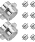 30pcs Silver Aluminum Bearing Spacer Kit For Roller Skates And Skateboards Reduces Friction Boosts Stability Extends Lifespan Lightweight Universal Fit Inline Blades Perfect For Beginners Keeping Ride Fresh Budget Friendly Vibe All Night Long, silver spacers