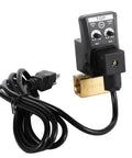 110V Automatic Timed Water Tank Drain Valve Two Way Direct Acting with US Plug and Black Cable for Air Compressor