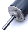 Top Gonna Get This High Speed Mute Permanent Magnet DC Motor For 12V Or 24V With 52MM Frame And 8MM Shaft showing 8mm shaft and rugged metal frame.
