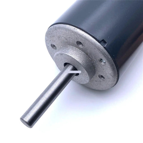 Top Gonna Get This High Speed Mute Permanent Magnet DC Motor For 12V Or 24V With 52MM Frame And 8MM Shaft showing 8mm shaft and rugged metal frame.