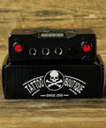 Dual Rotary Tattoo Machine Kit For Beginners With Power Supply And Foot Pedal power supply on box.