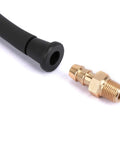 MEASUREMAN gas manifold pressure test hose end with brass 1/4 in NPT connector